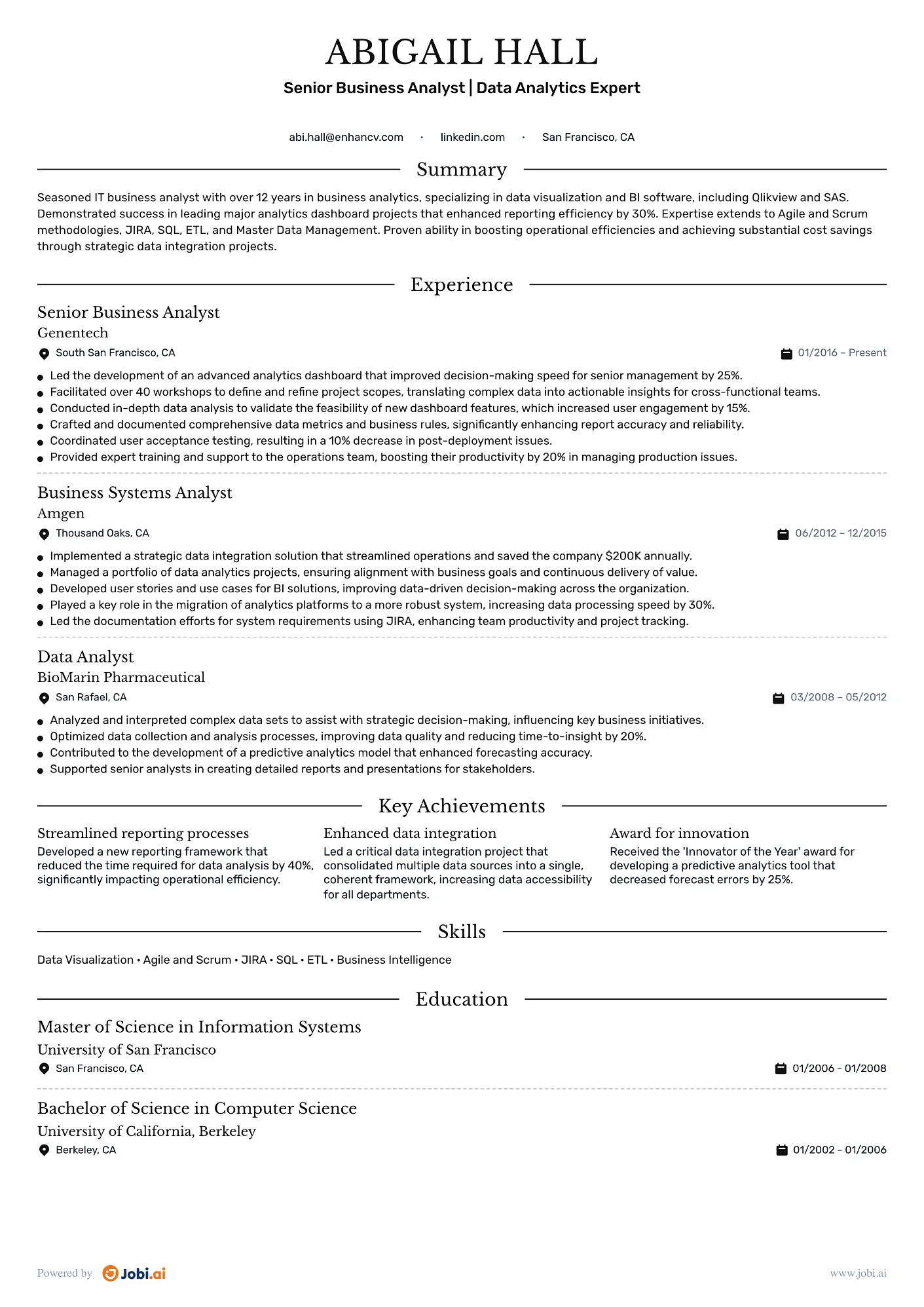 Centered Business Analyst preview